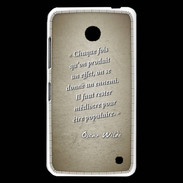 Coque Nokia Lumia 630 Chaque fois Sepia Citation Oscar Wilde
