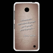 Coque Nokia Lumia 630 Démocratie Rouge Citation Oscar Wilde