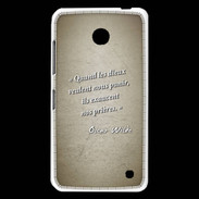 Coque Nokia Lumia 630 Dieux prières Sepia Citation Oscar Wilde