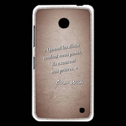 Coque Nokia Lumia 630 Dieux prières Rouge Citation Oscar Wilde