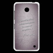 Coque Nokia Lumia 630 Dieux prières Violet Citation Oscar Wilde