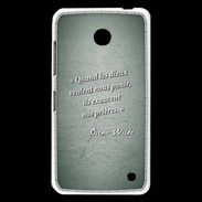 Coque Nokia Lumia 630 Dieux prières Vert Citation Oscar Wilde