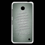 Coque Nokia Lumia 630 Enfants parents Vert Citation Oscar Wilde