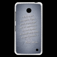 Coque Nokia Lumia 630 Esprits légers Bleu Citation Oscar Wilde