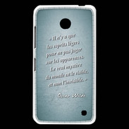 Coque Nokia Lumia 630 Esprits légers Turquoise Citation Oscar Wilde