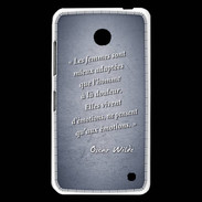 Coque Nokia Lumia 630 Femmes émotions Bleu Citation Oscar Wilde