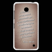 Coque Nokia Lumia 630 Homme animal Rouge Citation Oscar Wilde