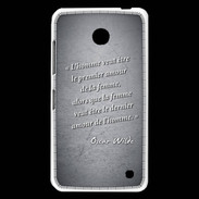 Coque Nokia Lumia 630 Homme veut Noir Citation Oscar Wilde