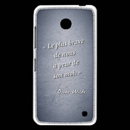 Coque Nokia Lumia 630 Brave Bleu Citation Oscar Wilde