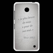 Coque Nokia Lumia 630 Brave Gris Citation Oscar Wilde