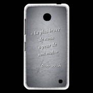 Coque Nokia Lumia 630 Brave Noir Citation Oscar Wilde