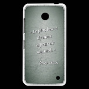 Coque Nokia Lumia 630 Brave Vert Citation Oscar Wilde