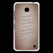 Coque Nokia Lumia 630 Chose vraie Rouge Citation Oscar Wilde