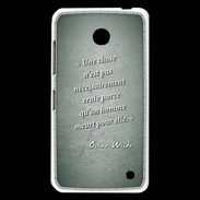 Coque Nokia Lumia 630 Chose vraie Vert Citation Oscar Wilde