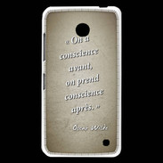 Coque Nokia Lumia 630 Conscience Sepia Citation Oscar Wilde