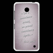 Coque Nokia Lumia 630 Conscience Rose Citation Oscar Wilde