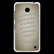Coque Nokia Lumia 630 Horrible ennui Sepia Citation Oscar Wilde