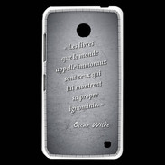 Coque Nokia Lumia 630 Les livres Noir Citation Oscar Wilde