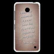 Coque Nokia Lumia 630 Maison coeur Rouge Citation Oscar Wilde