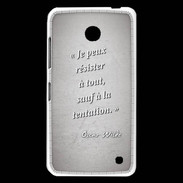 Coque Nokia Lumia 630 Résister Gris Citation Oscar Wilde