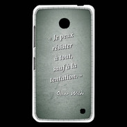 Coque Nokia Lumia 630 Résister Vert Citation Oscar Wilde
