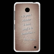 Coque Nokia Lumia 630 Résister Rouge Citation Oscar Wilde