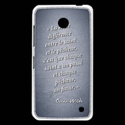 Coque Nokia Lumia 630 Saint pêcheur Bleu Citation Oscar Wilde