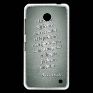 Coque Nokia Lumia 630 Saint pêcheur Vert Citation Oscar Wilde