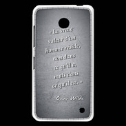 Coque Nokia Lumia 630 Vraie valeur Noir Citation Oscar Wilde