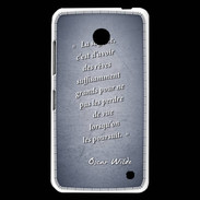 Coque Nokia Lumia 630 Sagesse rêves Bleu Citation Oscar Wilde