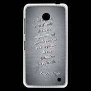 Coque Nokia Lumia 630 Sagesse rêves Noir Citation Oscar Wilde