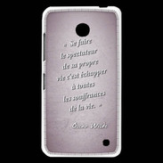 Coque Nokia Lumia 630 Spectateur Rose Citation Oscar Wilde