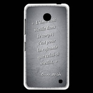Coque Nokia Lumia 630 Ame nait Noir Citation Oscar Wilde