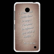 Coque Nokia Lumia 630 Ame nait Rouge Citation Oscar Wilde