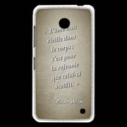 Coque Nokia Lumia 630 Ame nait Sepia Citation Oscar Wilde
