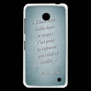 Coque Nokia Lumia 630 Ame nait Turquoise Citation Oscar Wilde