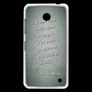 Coque Nokia Lumia 630 Ame nait Vert Citation Oscar Wilde