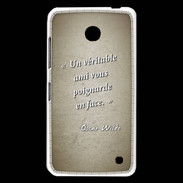 Coque Nokia Lumia 630 Ami poignardée Sepia Citation Oscar Wilde