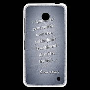 Coque Nokia Lumia 630 Avis gens Bleu Citation Oscar Wilde