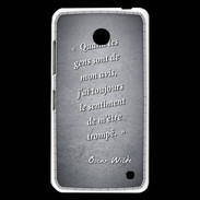 Coque Nokia Lumia 630 Avis gens Noir Citation Oscar Wilde