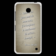 Coque Nokia Lumia 630 Avis gens Sepia Citation Oscar Wilde