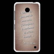 Coque Nokia Lumia 630 Avis gens Rouge Citation Oscar Wilde