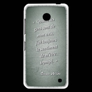 Coque Nokia Lumia 630 Avis gens Vert Citation Oscar Wilde