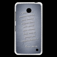Coque Nokia Lumia 630 Bons heureux Bleu Citation Oscar Wilde