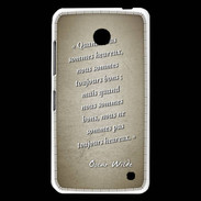 Coque Nokia Lumia 630 Bons heureux Sepia Citation Oscar Wilde