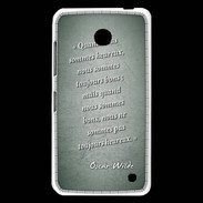Coque Nokia Lumia 630 Bons heureux Vert Citation Oscar Wilde