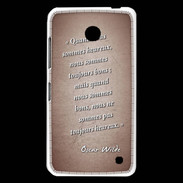 Coque Nokia Lumia 630 Bons heureux Rouge Citation Oscar Wilde