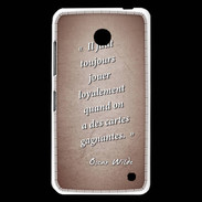 Coque Nokia Lumia 630 Cartes gagnantes Rouge Citation Oscar Wilde