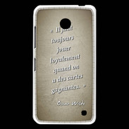 Coque Nokia Lumia 630 Cartes gagnantes Sepia Citation Oscar Wilde