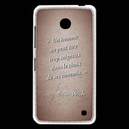 Coque Nokia Lumia 630 Choix ennemis Rouge Citation Oscar Wilde